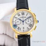 Swiss Cartier Rotonde de Cartier Chronograph 7750 Man Watch Yellow Gold Model